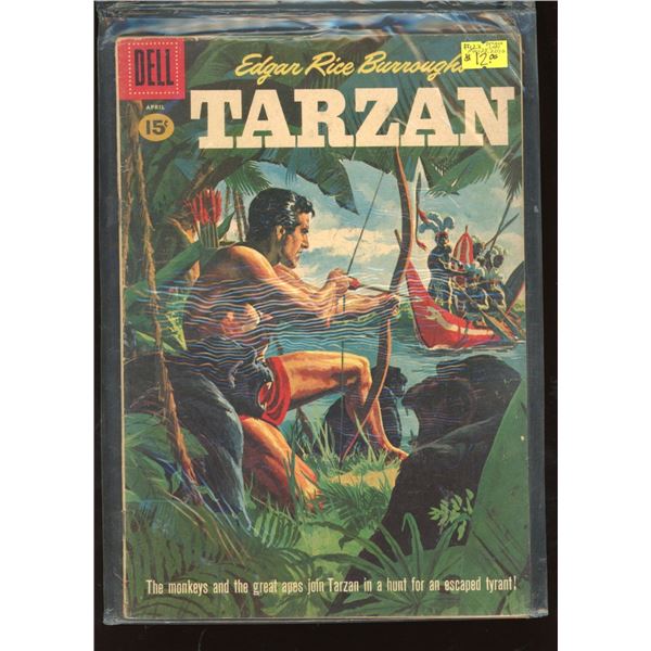 Dell Comics Edgar Rice Burroughs' Tarzan #67 (Apr 1955) 15Â¢