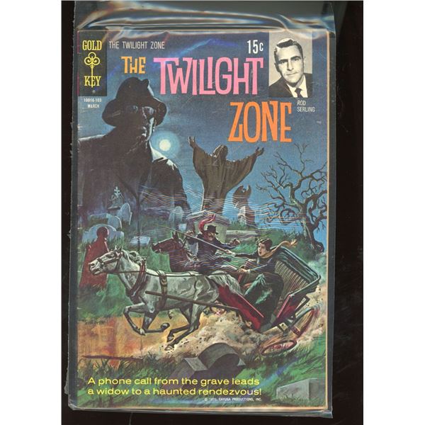 The Twilight Zone #3 (Gold Key, 1970) Rod Serling, March, 10016-103