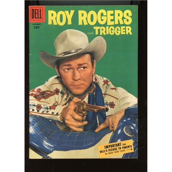 Dell Roy Rogers and Trigger Comic Book #93 September 1955 Photo Cover