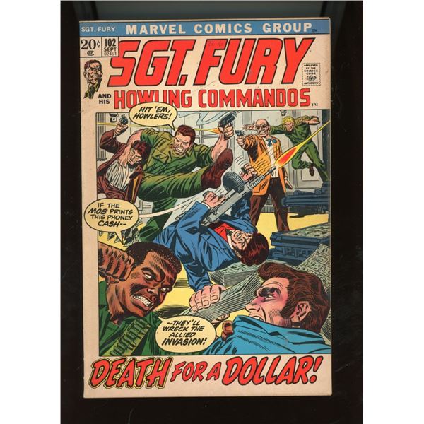 Sgt. Fury and His Howling Commandos #102 Marvel Comics Sept 1972