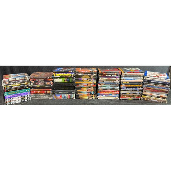 Large Mixed Lot of 60+ TV and Movie DVD Sets