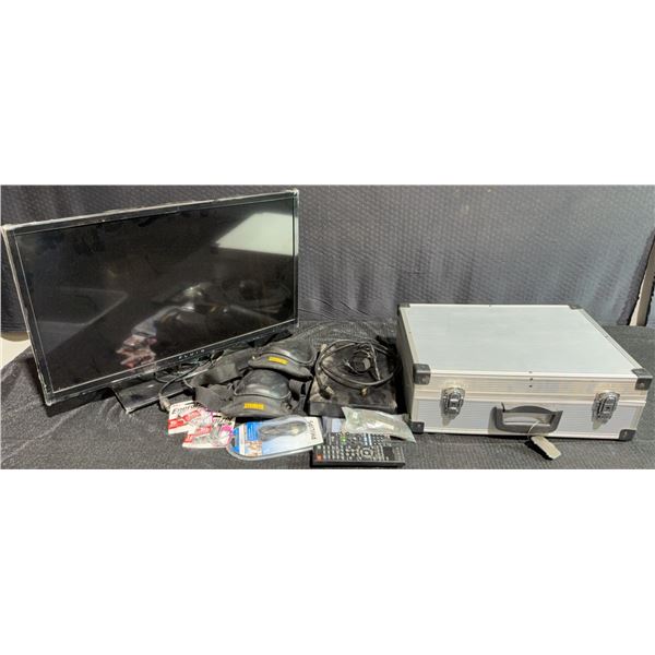 Tool Set with Flat Screen TV Monitor, Blu-ray player and Accessories