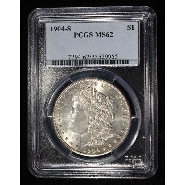 1904-S MORGAN DOLLAR PCGS MS-62