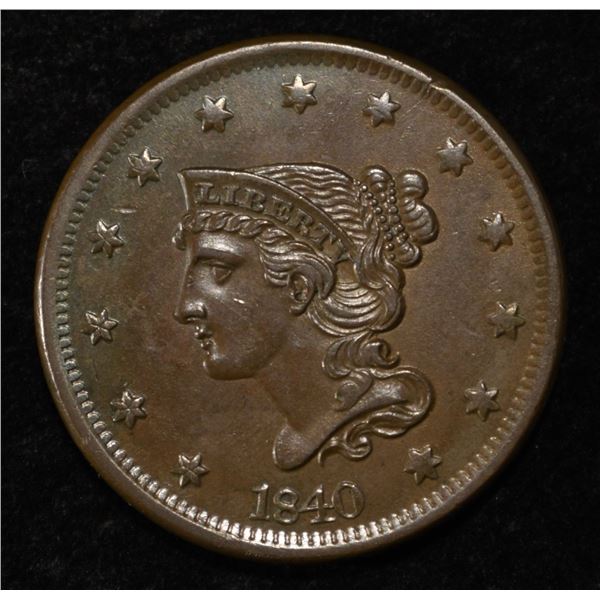 1840 LARGE CENT CH BU BN