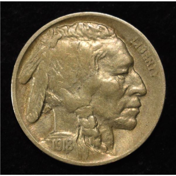 1918-D BUFFALO NICKEL AU