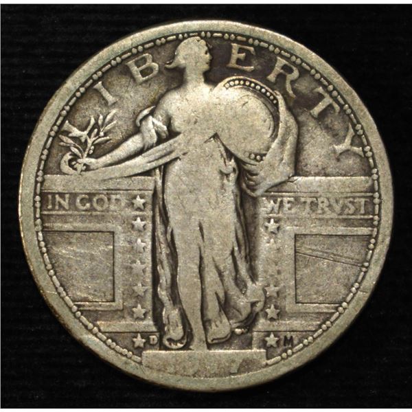 1917-D T-1 STANDING LIBERTY QUARTER VG