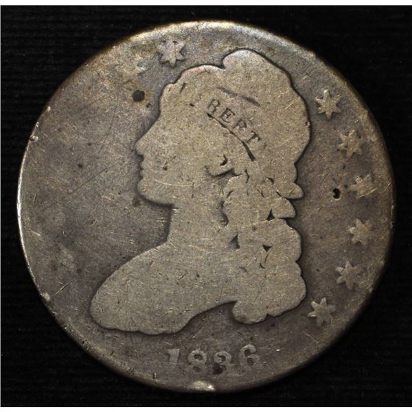 1836 BUST HALF DOLLAR AG