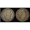 Image 1 : 1892 & 1897 BARBER HALF DOLLARS
