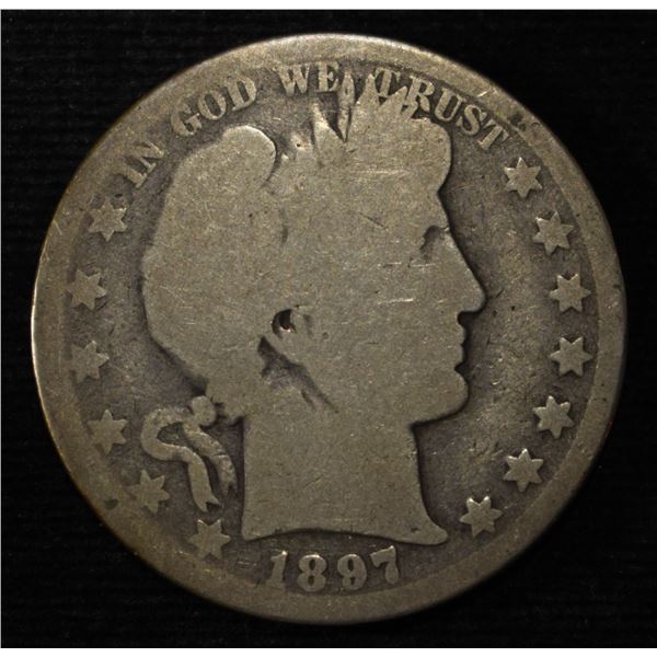 1897-O BARBER HALF DOLLAR AG/G