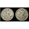 Image 1 : (2) 1917-S WALKING LIBERTY HALF DOLLARS