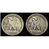 Image 2 : 1917-S VG, & 18-S FINE WALKING LIBERTY HALVES