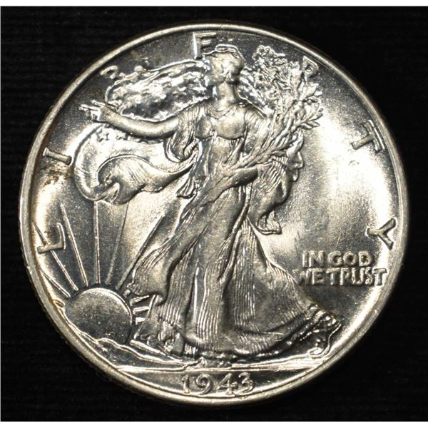 1943 WALKING LIBERTY HALF CH BU
