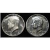 Image 1 : (2) 90% SILVER 1964 KENNEDY HALF DOLLARS PROOF BU