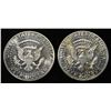 Image 2 : (2) 90% SILVER 1964 KENNEDY HALF DOLLARS PROOF BU