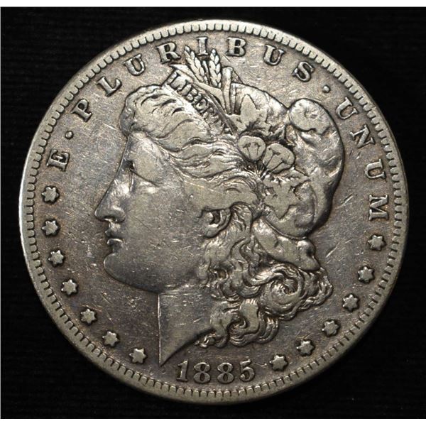 1885-S MORGAN DOLLAR VF