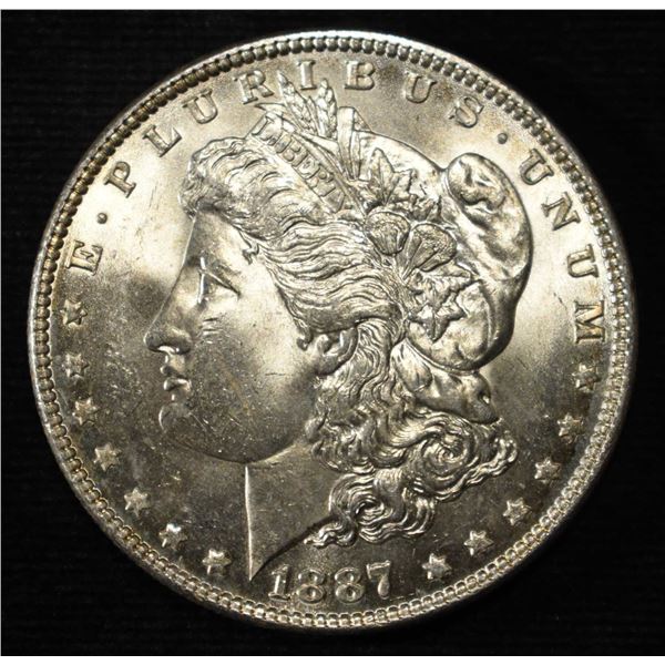 1887 MORGAN DOLLAR CH BU