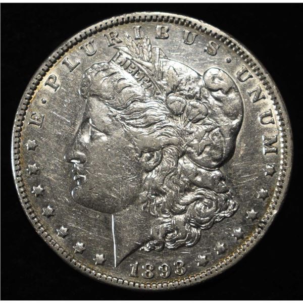 1893 MORGAN DOLLAR XF/AU