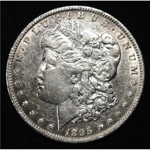 1895-O MORGAN DOLLAR AU