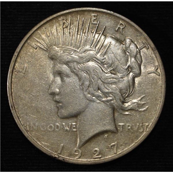 1927-D PEACE DOLLAR XF