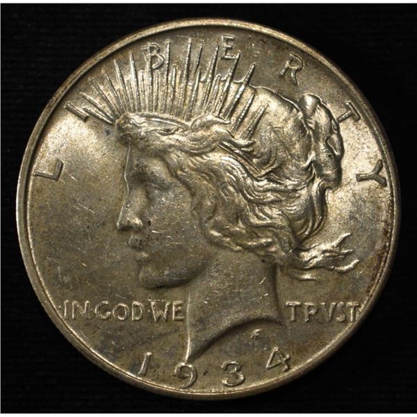 1934-D PEACE DOLLAR AU/BU