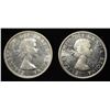 Image 1 : (2) 80% SILVER CANADIAN DOLLARS