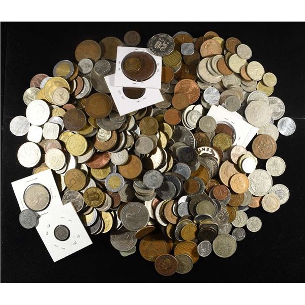 5 LBS FOREIGN COINS NON-SILVER
