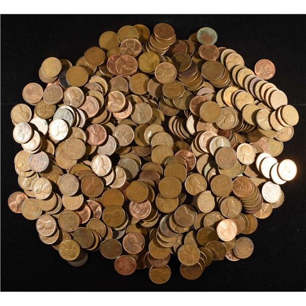 (500) 40'S & 50'S WHEAT CENTS