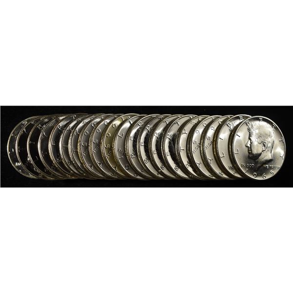 1965 KENNEDY HALF DOLLARS SMS ROLL