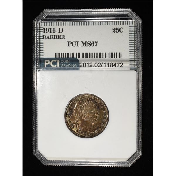 1916-D BARBER QUARTER PCI SUPERB GEM BU