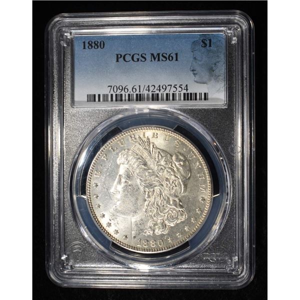 1880 MORGAN DOLLAR PCGS MS-61