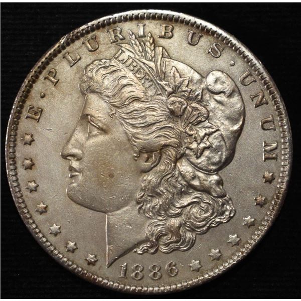 1886-O MORGAN DOLLAR SHARP UNC OLD CLEANING