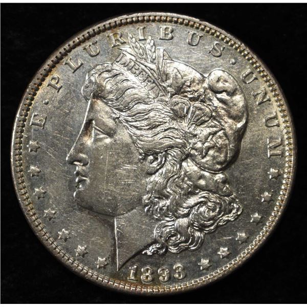 1893 MORGAN DOLLAR AU/BU