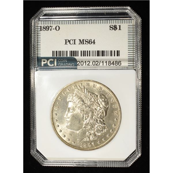 1897-O MORGAN DOLLAR CH/GEM BU