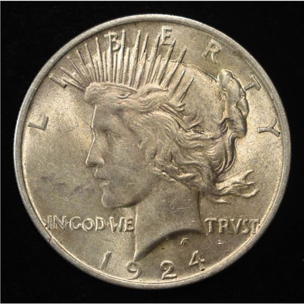 1924 PEACE DOLLAR BU