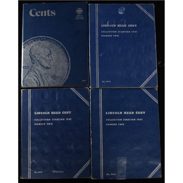 (4) LINCOLN CENT COLLECTIONS