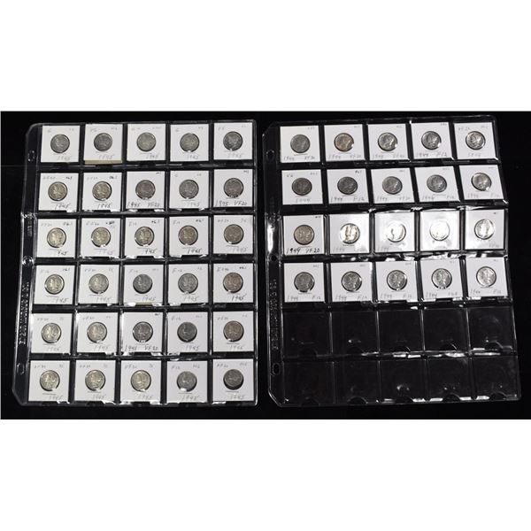 (50) 90% SILVER MERCURY DIMES