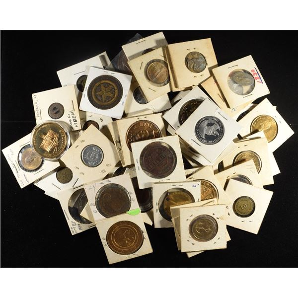 (50) MISC. TOKENS AND MEDALS