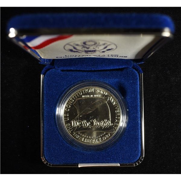 1987-P $1 COMMEM CONSTITUTION