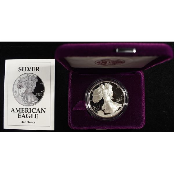 1992-S AMERICAN SILVER EAGLE PROOF