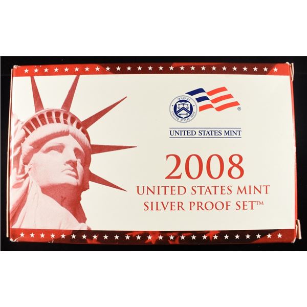 2008 SILVER PROOF SET INCOMPLETE