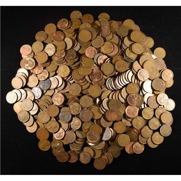 (500) 40'S & 50'S WHEAT CENTS