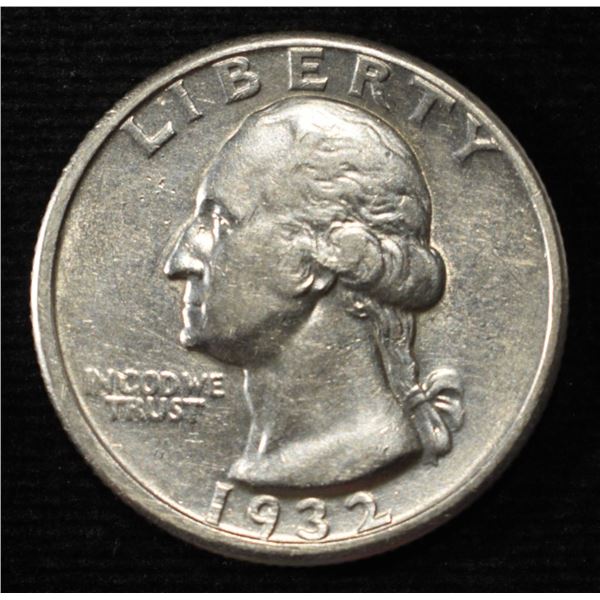 1932-D WASHINGTON QUARTER CH AU