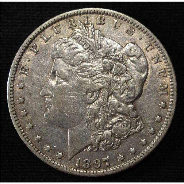 1897-O MORGAN DOLLAR AU