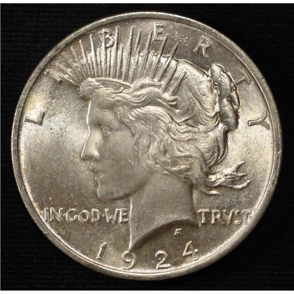 1924 PEACE DOLLAR CH BU