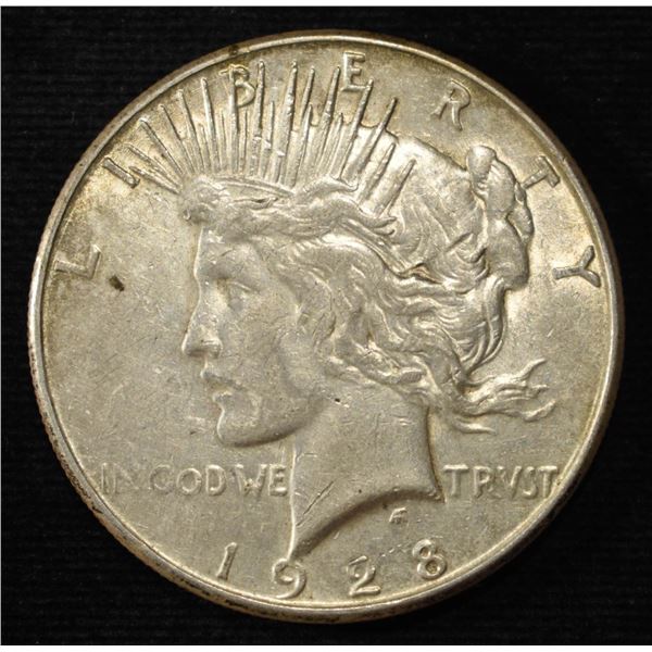 1928-S PEACE DOLLAR AU