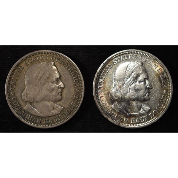 1892, 1893 COLUMBIAN COMMEM HALVES