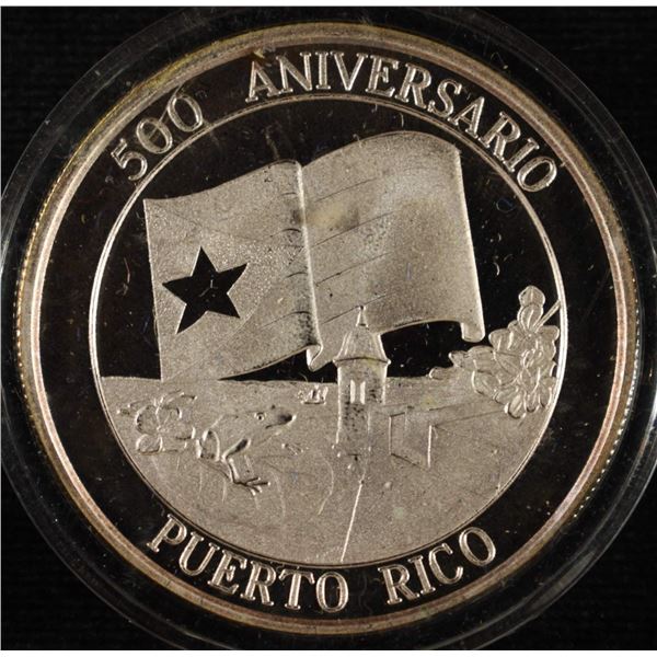 PUERTO RICO 1 OZ .999 SILVER ROUND