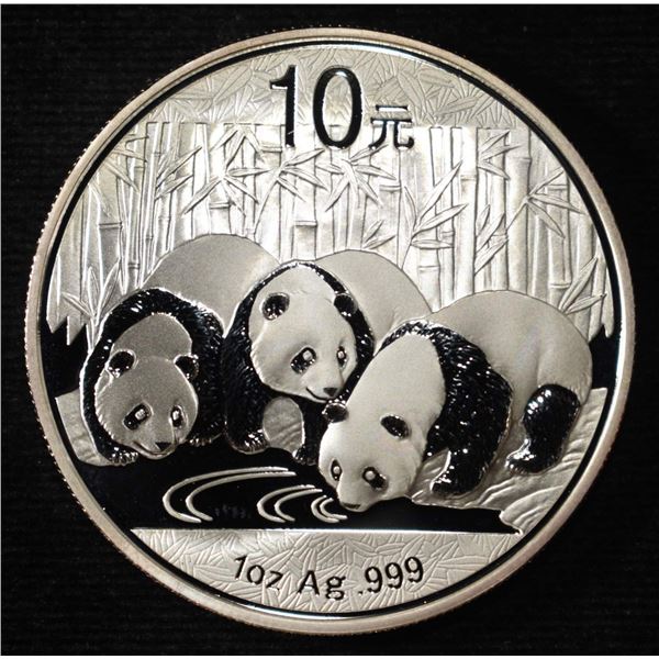 2013 10Y PANDAS 1 OZ .999 SILVER ROUND