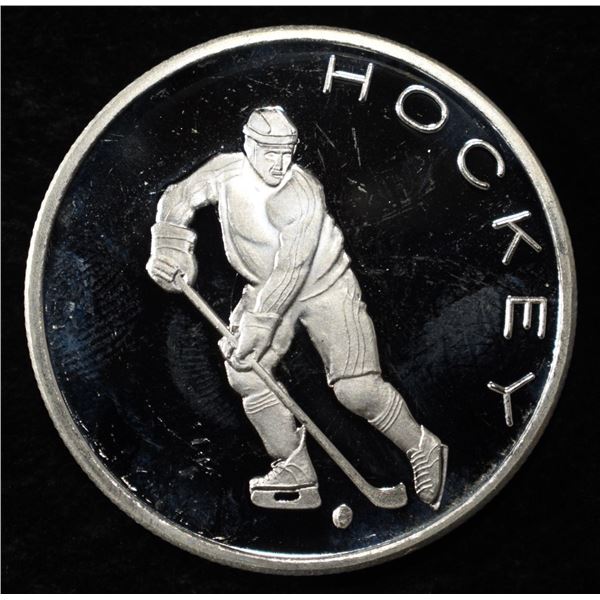 HOCKEY 1 OZ .999 SILVER ROUND