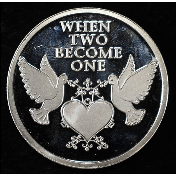 WEDDING 1 OZ .999 SILVER ROUND